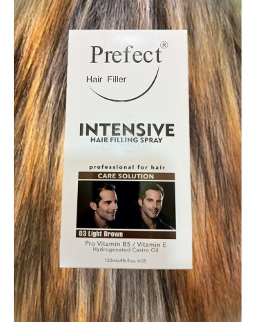 اسپری پرپشت کننده مو پرفکت قهوه ای روشن - perfect